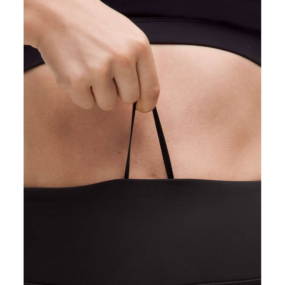 Lululemon Fleece High-Rise Running Tight 8 Black Excellent Square Dot Minimalist - Picture 2 of 8